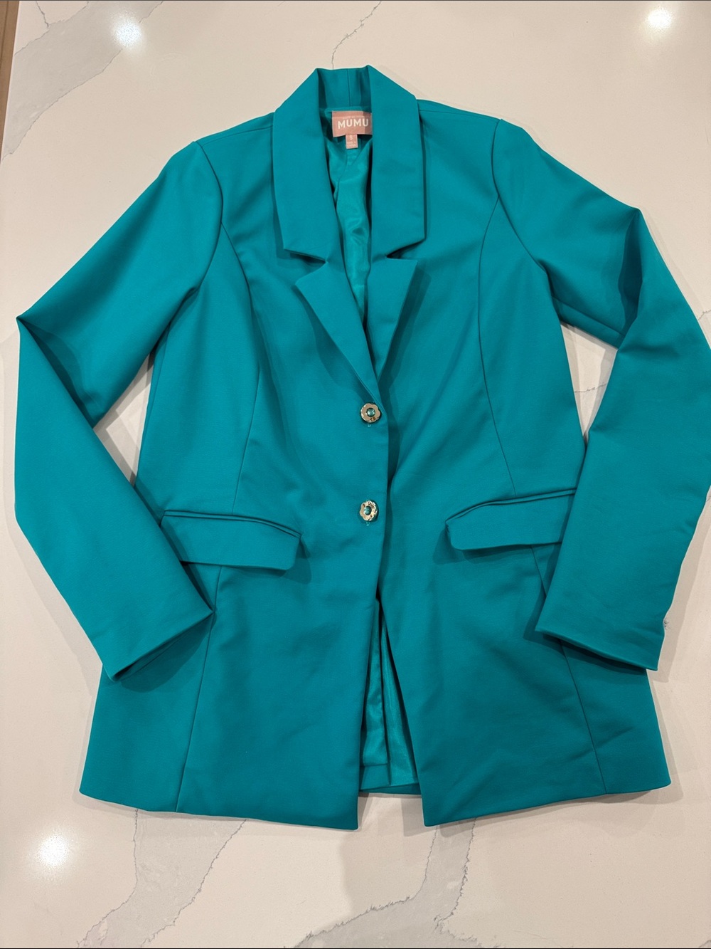 Show Me Your Mumu Teal Tailored Women's Blazer